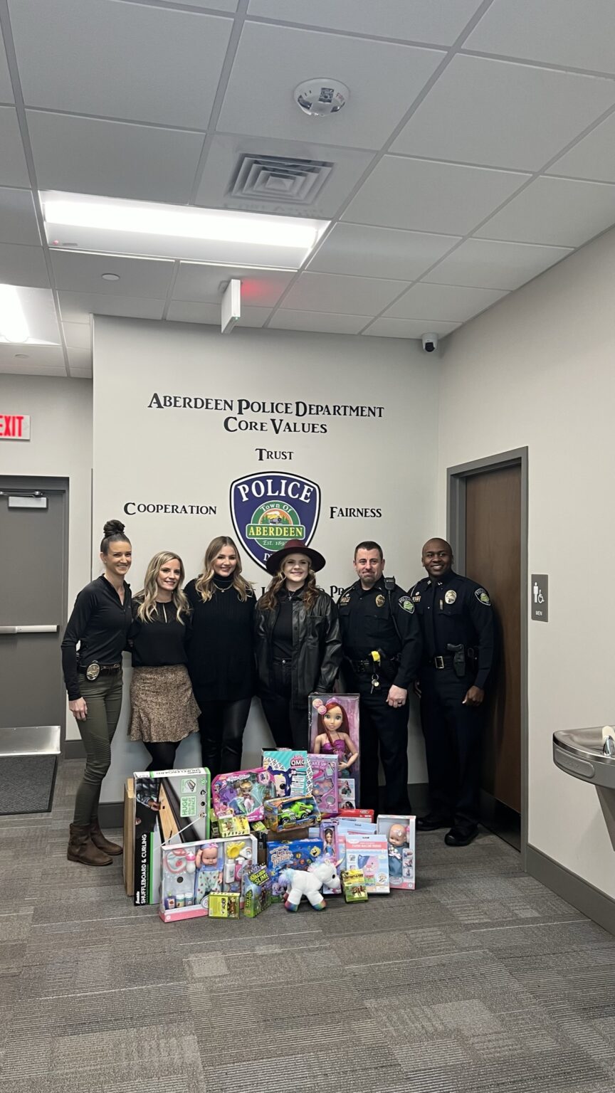 Christmas toys gathered with the Aberdeen Police Department