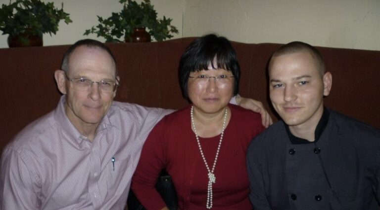 Dylan with his grandparents.