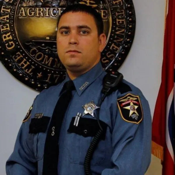 Official portrait of Dickson County Sheriff’s Deputy Richard “Keith” Bellar in uniform.