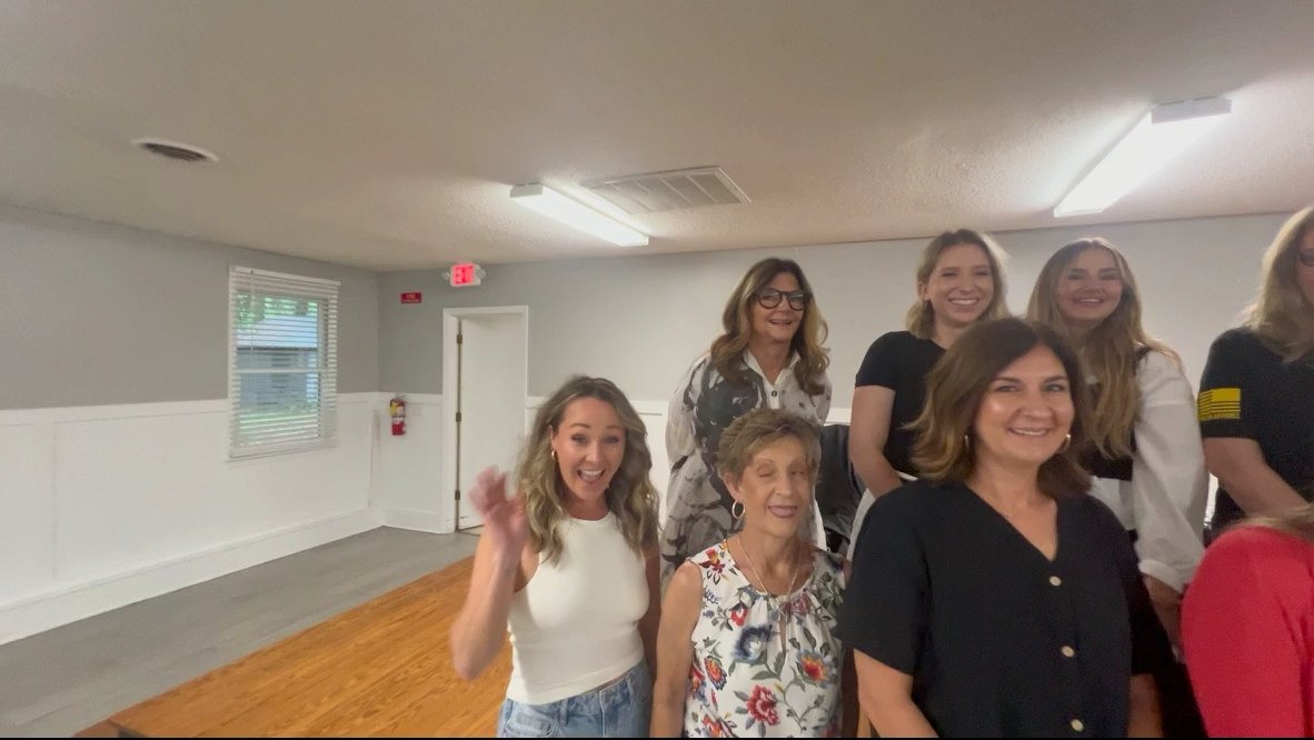 The community gathered at the fundraiser for a fellow stylist