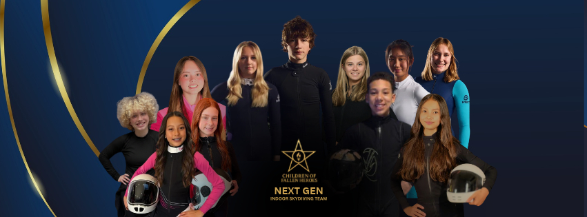 Children of Fallen Heroes NEXT GEN indoor skydiving team